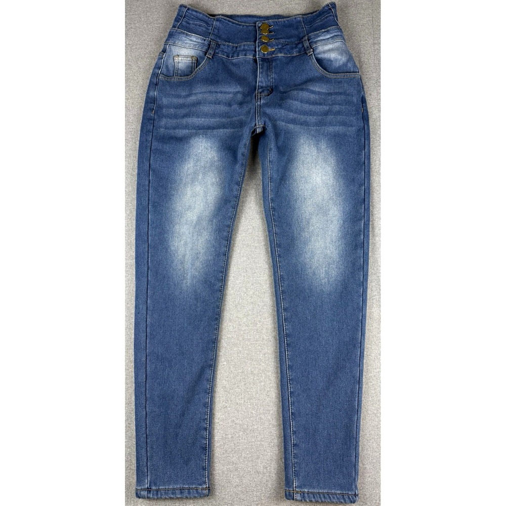 Falmer Heritage Womens L Fleece Lined Jeans High Rise Skinny Stretch Thermal